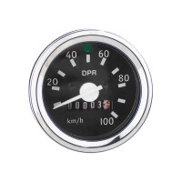 Tachometer Simson S51 - chrómovaný rámček ( kontrolka) - DPR