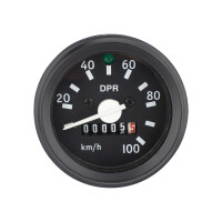Tachometer Simson S51 - čierny rámček ( kontrolka) - DPR