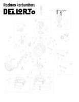 Skrutka viečka posúvača Dellorto Babetta
