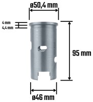 Vložka valca s otvormi Simson S51, SR50