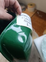 Nádrž veka schránky Simson S51 Elektronik - zelená - POŠKODENÁ