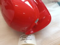 Nádrž veka schránky Simson S51 Enduro - oranžová - POŠKODENÁ