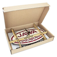 Drevené hodiny - logo Jawa 16,5x29,5cm