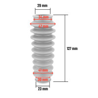 Manžeta popredných teleskopov Pionier - šedá