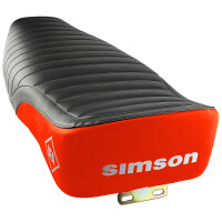 Sedlo úplné Simson S51 Enduro - čierno/červené - MZA
