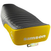 Sedlo úplné Simson S51 Enduro - čierno/žlté - MZA