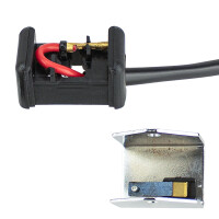 Tlačidlo skratovača Babetta - chróm - kompletný