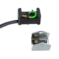 Tlačidlo bzučiaka/klaksónu Babetta - chróm - kompletný