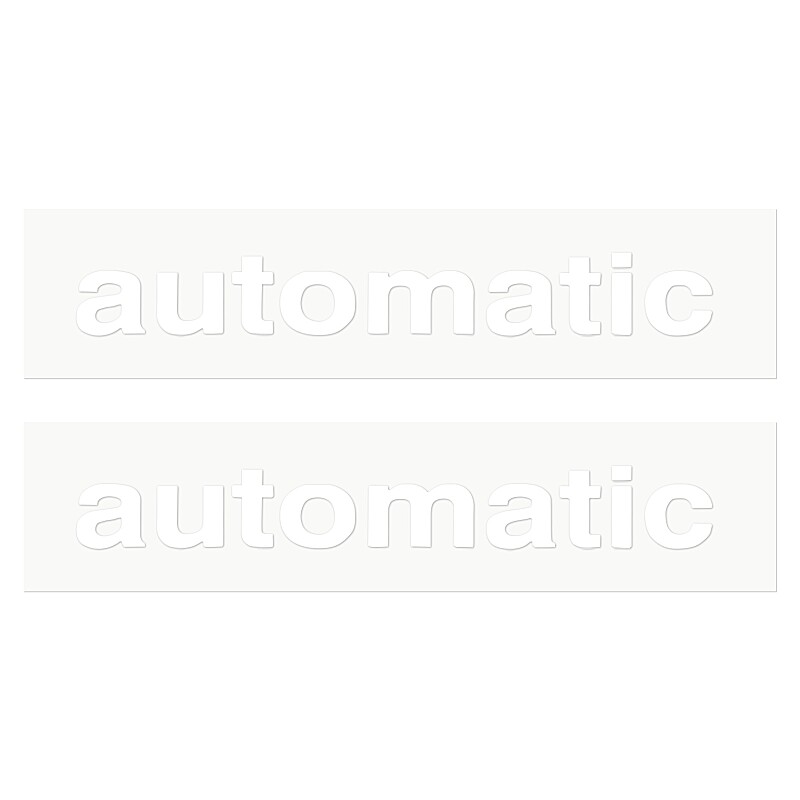 Samolepka automatic biela - sada