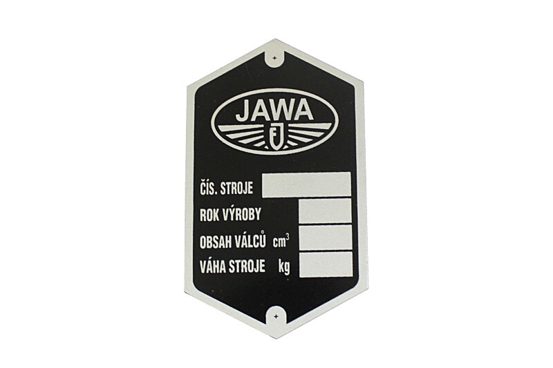 Štítok rámu J175 / 250 - špeciálka