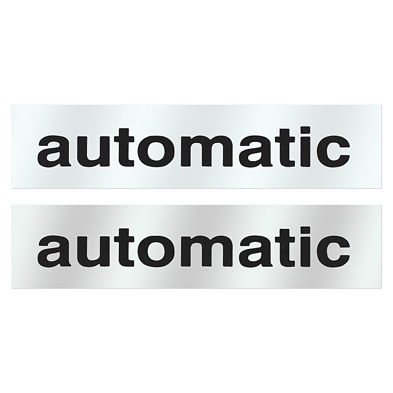 Samolepka automatic strieborná - sada
