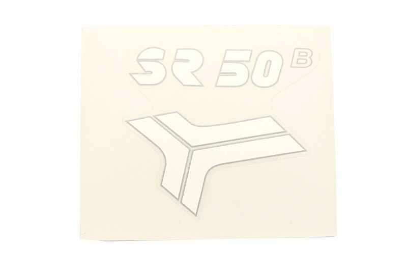 Samolepka SR50 - BIELA