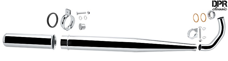 Výfuková súprava Simson S51, S60, S70 Elektronik - štandard D28 DPR