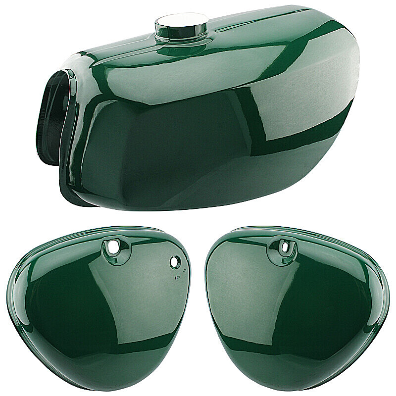 Nádrž veka schránky Simson S51 Elektronik - zelená - POŠKODENÁ