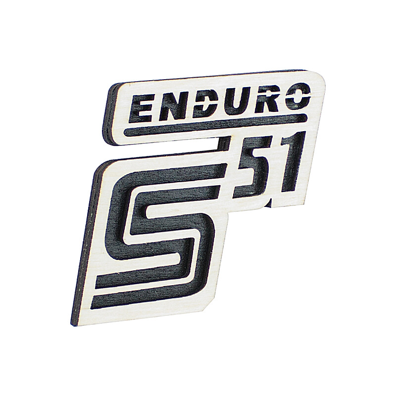 Drevená magnetka Simson Enduro - 5x6cm