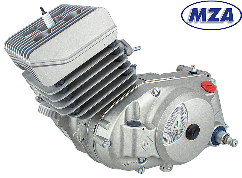 Motor Simson S70, SR80 - 70ccm (4. rýchlostný) strieborný s valcom NPC - MZA