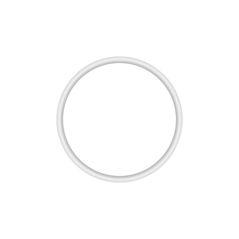 Okrúžok 19x15 - radiaceho bubna Babetta 210, 225 - biely silikón