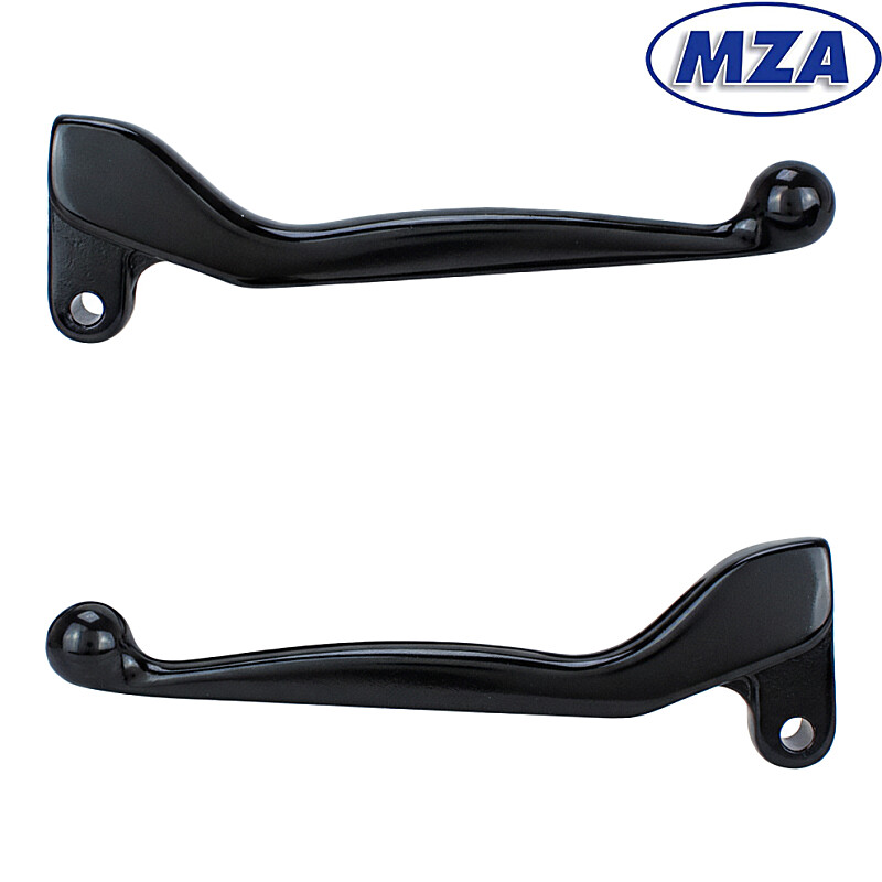 Páčky hliníkové Simson S51, SR50 - sada PL - čierne - MZA