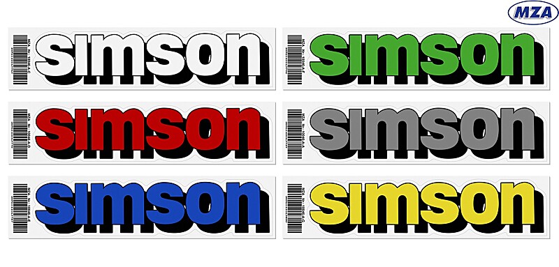 Samolepka nádrže Simson - MZA - 1ks