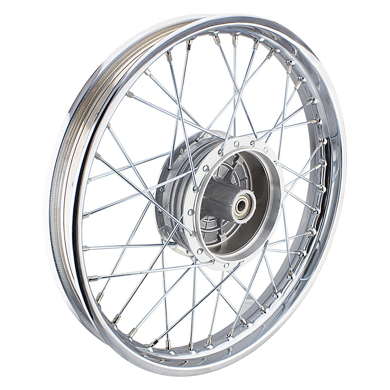 Koleso kompletný Simson S51 oceľový ráfik 1,6x16 (lúč zinok)