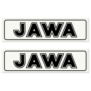 Samolepka Jawa - čierna 14,5x4 - 2 ks