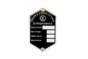 Štítok rámu ČZ 125/150 C
