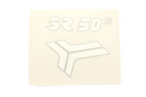 Samolepka SR50 - BIELA