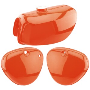 Nádrž + veka schránky Simson S51 Elektronik - oranžová