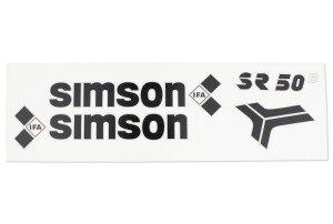 Samolepka Simson SR50 - sada - čierna