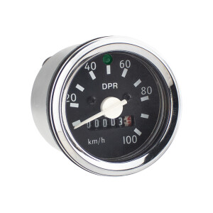 Tachometer Simson S51 - chrómovaný rámček ( kontrolka) - DPR