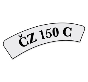 Tabuľka na predný blatník - nápis ČZ150C