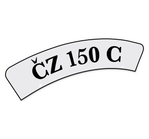 Tabuľka na predný blatník - nápis ČZ150C