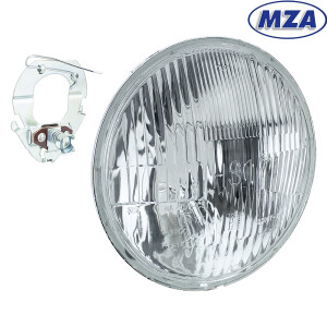 Parabola predného svetla Simson S51 - Halogén - MZA (ploché sklo)