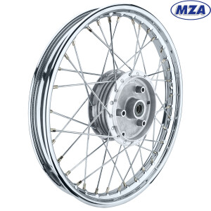 Koleso kompletný Simson S51 oceľový ráfik 1,5x16 (lúč chróm) - MZA