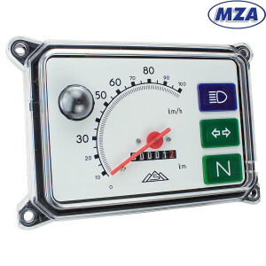 Tachometer Simson SR50 - biela stupnica - MZA