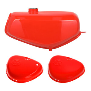 Nádrž + víka schránky Simson S51 Elektronik - oranžová - MZA