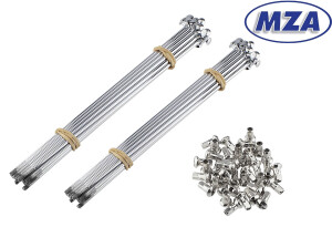 Výplet kolesa Simson pre 16 ráfik s kotúčovou brzdou - MZA - chróm