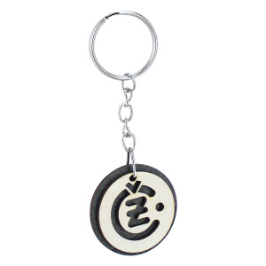 Drevený prívesok na kľúče - logo ČZ