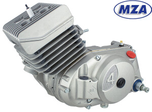 Motor Simson S70, SR80 - 70ccm (4. rýchlostný) strieborný s valcom NPC - MZA
