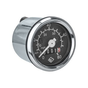 Tachometer 80km/hs podsvietením Babetta - čierny ciferník