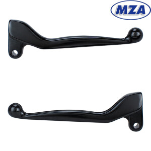 Páčky hliníkové Simson S51, SR50 - sada PL - čierne - MZA