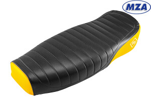 Sedlo úplné Simson S51 Enduro - čierno/žlté - MZA