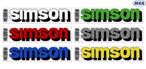 Samolepka nádrže Simson - MZA - 1ks