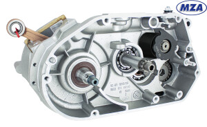 Polomotor Simson S51, S60 s 5. rýchlostnou prevodovkou - MZA - strieborný