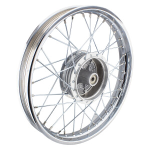 Koleso kompletný Simson S51 oceľový ráfik 1,6x16 (lúč zinok)
