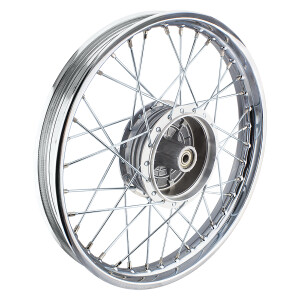 Koleso kompletný Simson S51 oceľový ráfik 1,6x16 (lúč chróm)