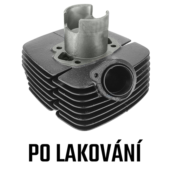 Liatinový valec po&nbsp;lakovaní