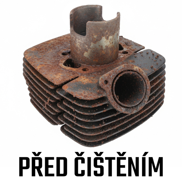 Liatinový valec pred čistením